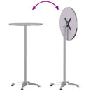 vidaXL kerti állítható magasságú alumínium bárasztal Ø59,5x70/114,5 cm