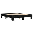 vidaXL fekete szerelt fa és fém ágykeret 150 x 200 cm