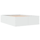 vidaXL fehér szerelt fa ágykeret 140 x 200 cm