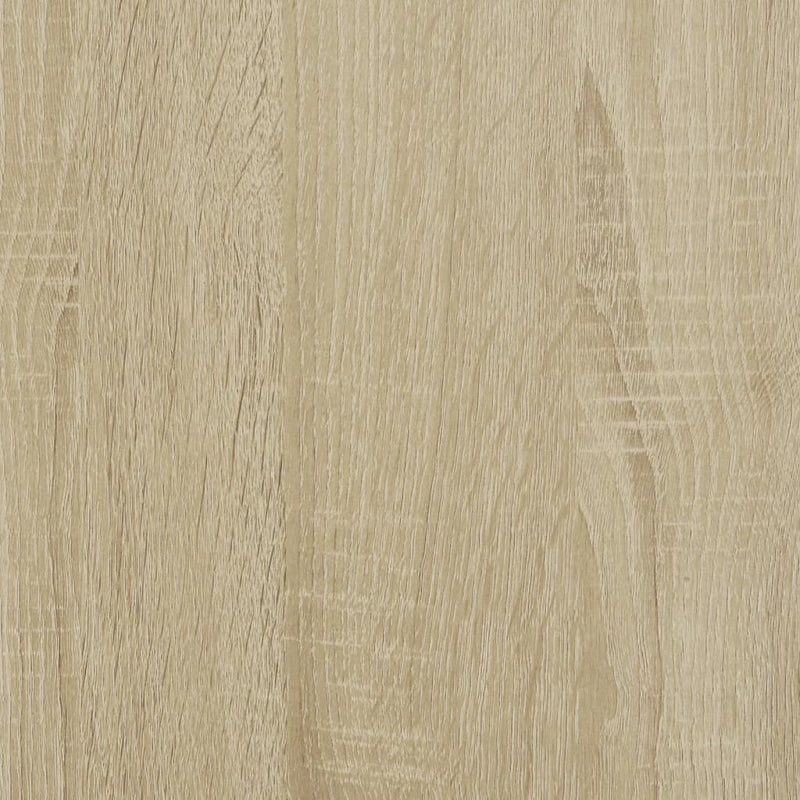 vidaXL sonoma tölgyszínű szerelt fa ágykeret 120 x 190 cm