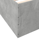 vidaXL betonszürke szerelt fa ágykeret 120 x 190 cm