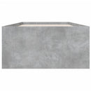 vidaXL betonszürke szerelt fa ágykeret 75 x 190 cm