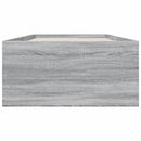 vidaXL sonoma tölgyszínű szerelt fa ágykeret 75 x 190 cm