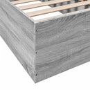 vidaXL sonoma tölgyszínű szerelt fa ágykeret 90 x 200 cm
