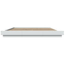 vidaXL fehér szerelt fa ágykeret LED-del 200 x 200 cm