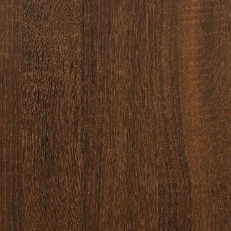 vidaXL barna tölgyszínű szerelt fa ágykeret 120 x 200 cm