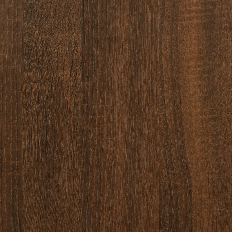 vidaXL barna tölgyszínű szerelt fa ágykeret 90 x 200 cm