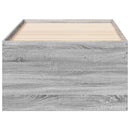 vidaXL szürke sonoma kanapéágy fiókkal matrac nélkül 100x200 cm