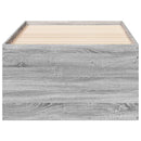 vidaXL szürke sonoma kanapéágy fiókkal matrac nélkül 90x200 cm