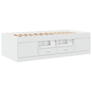 vidaXL fehér kanapéágy fiókkal matrac nélkül 75x190 cm