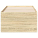 vidaXL sonoma tölgy kanapéágy fiókkal matrac nélkül 75x190 cm