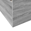 vidaXL sonoma tölgyszínű szerelt fa ágykeret fiókokkal 200 x 200 cm