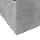 vidaXL betonszürke szerelt fa ágykeret fiókokkal 160 x 200 cm