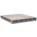 vidaXL sonoma tölgyszínű szerelt fa ágykeret 200 x 200 cm