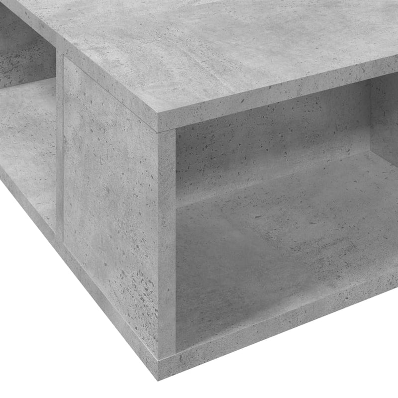 vidaXL betonszürke szerelt fa ágykeret 75 x 190 cm