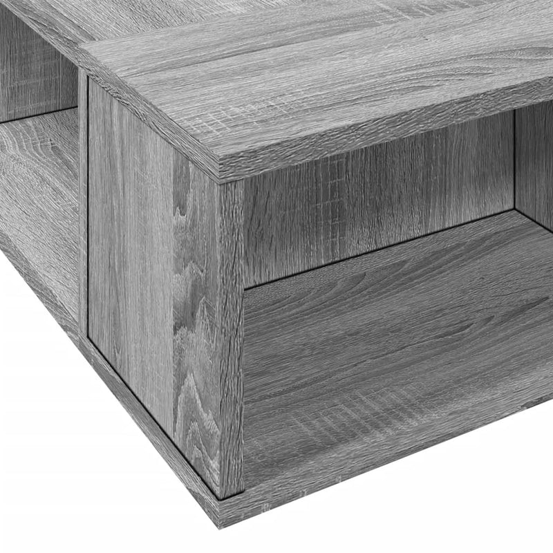 vidaXL sonoma tölgyszínű szerelt fa ágykeret 75 x 190 cm