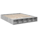 vidaXL sonoma tölgyszínű szerelt fa ágykeret 200 x 200 cm