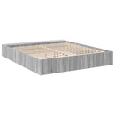 vidaXL sonoma tölgyszínű szerelt fa ágykeret 200 x 200 cm