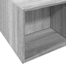vidaXL sonoma tölgyszínű szerelt fa ágykeret 135 x 190 cm
