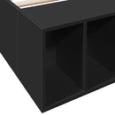vidaXL fekete szerelt fa ágykeret 75 x 190 cm