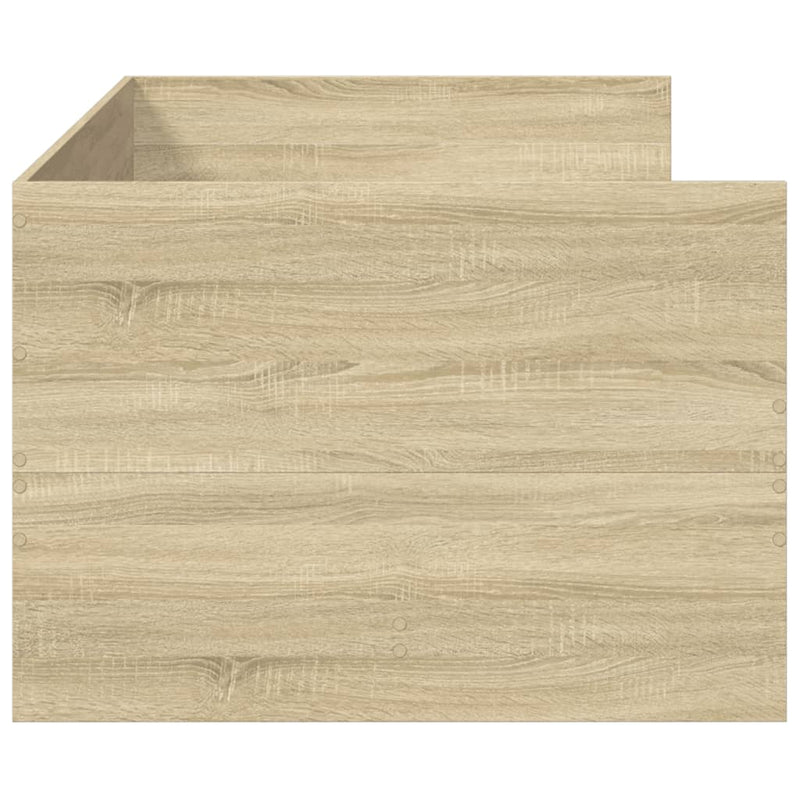 vidaXL sonoma tölgy kanapéágy fiókkal matrac nélkül 100x200 cm