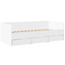 vidaXL fehér kanapéágy fiókkal matrac nélkül 90x200 cm