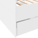 vidaXL fehér kanapéágy fiókkal matrac nélkül 90x200 cm