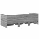 vidaXL szürke sonoma kanapéágy fiókkal matrac nélkül 90x200 cm