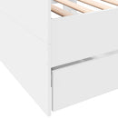 vidaXL fehér kanapéágy fiókkal matrac nélkül 90x190 cm