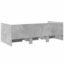 vidaXL betonszürke kanapéágy fiókkal matrac nélkül 90x190 cm