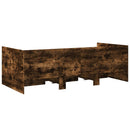 vidaXL füstös tölgy kanapéágy fiókkal matrac nélkül 90x190 cm