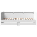 vidaXL fehér kanapéágy fiókkal matrac nélkül 100x200 cm