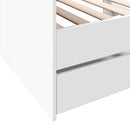 vidaXL fehér kanapéágy fiókkal matrac nélkül 100x200 cm