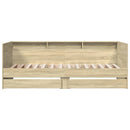 vidaXL sonoma tölgy kanapéágy fiókkal matrac nélkül 100x200 cm