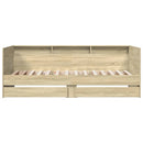 vidaXL sonoma tölgy kanapéágy fiókkal matrac nélkül 90x200 cm