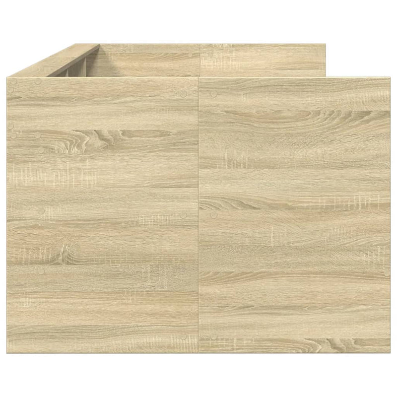 vidaXL sonoma tölgy kanapéágy fiókkal matrac nélkül 90x200 cm