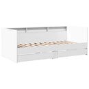 vidaXL fehér kanapéágy fiókkal matrac nélkül 90x190 cm