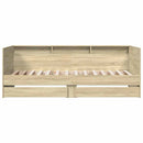 vidaXL sonoma tölgy színű fém ágykeret matrac nélkül 90x190 cm