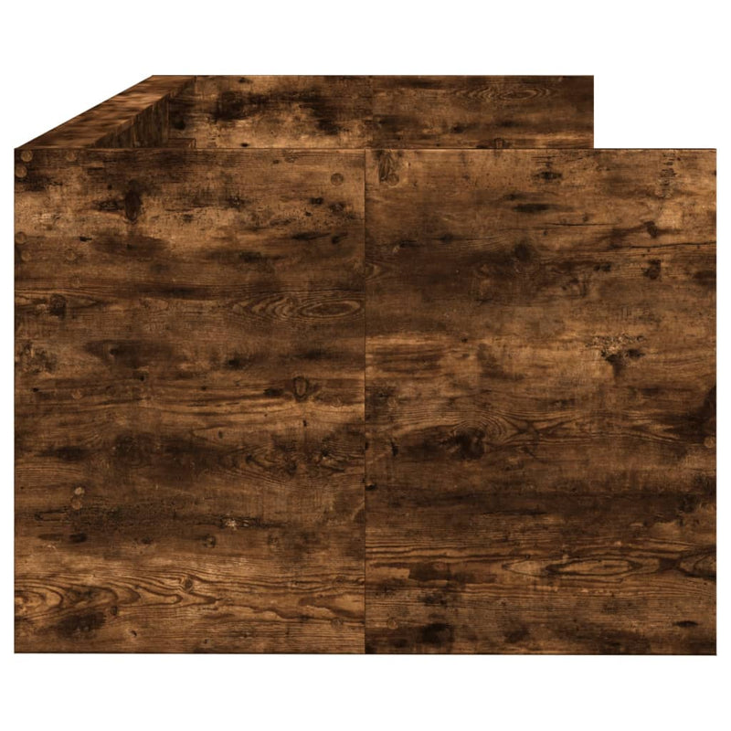 vidaXL füstös tölgy kanapéágy fiókkal matrac nélkül 90x190 cm