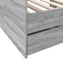 vidaXL szürke sonoma kanapéágy fiókkal matrac nélkül 90x190 cm