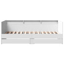 vidaXL fehér kanapéágy fiókkal matrac nélkül 75x190 cm