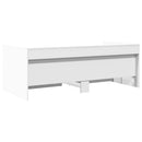 vidaXL fehér kanapéágy fiókkal matrac nélkül 75x190 cm