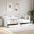 vidaXL fehér kanapéágy fiókkal matrac nélkül 75x190 cm