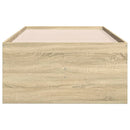 vidaXL sonoma tölgy kanapéágy fiókkal matrac nélkül 100x200 cm