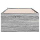 vidaXL szürke sonoma kanapéágy fiókkal matrac nélkül 100x200 cm