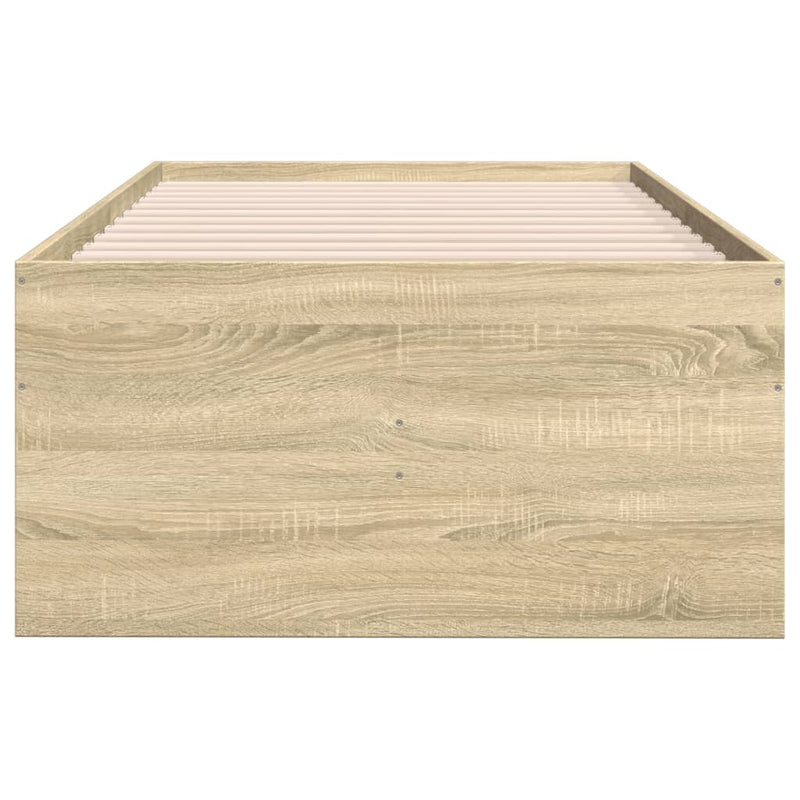 vidaXL sonoma tölgy kanapéágy fiókkal matrac nélkül 90x200 cm