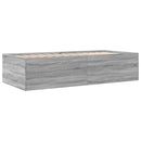 vidaXL szürke sonoma kanapéágy fiókkal matrac nélkül 90x200 cm