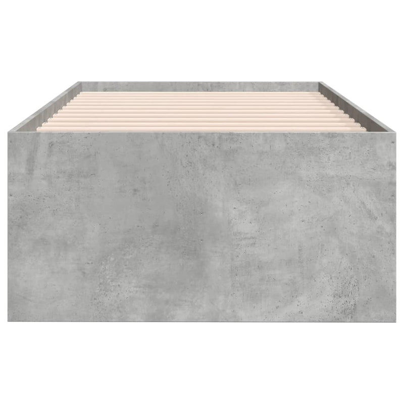 vidaXL betonszürke kanapéágy fiókkal matrac nélkül 90x190 cm