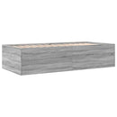 vidaXL szürke sonoma kanapéágy fiókkal matrac nélkül 90x190 cm