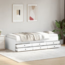 vidaXL fehér kanapéágy fiókkal matrac nélkül 75x190 cm